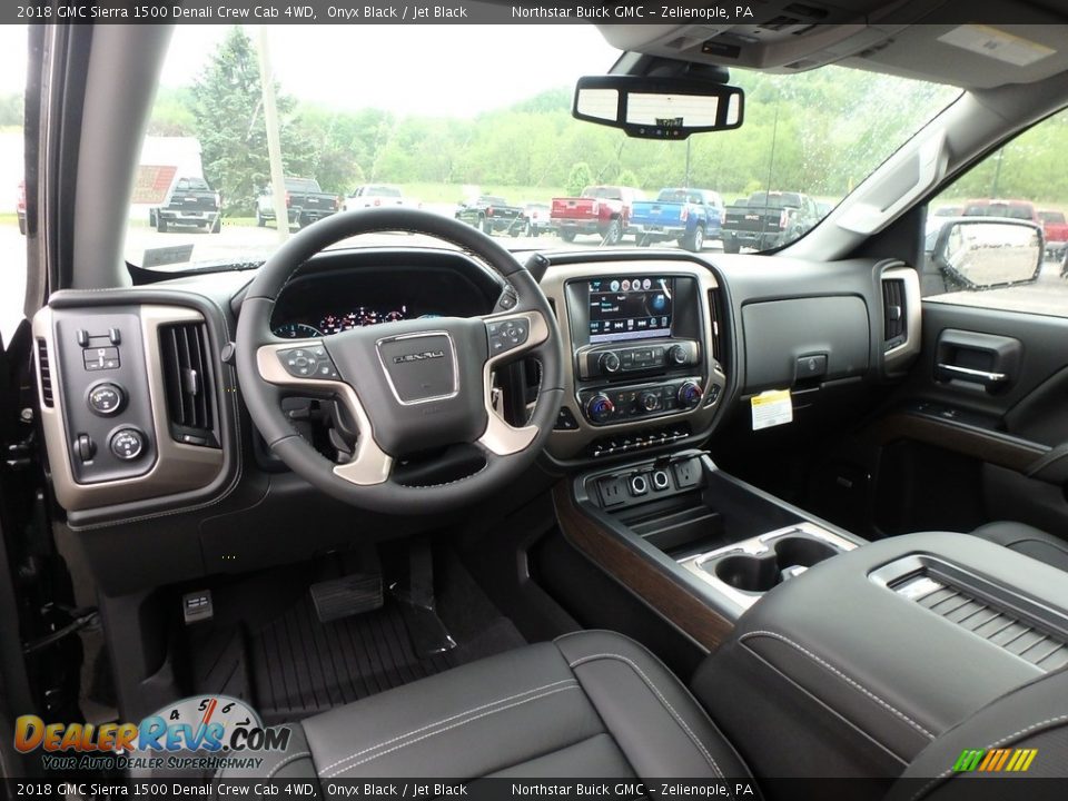 2018 GMC Sierra 1500 Denali Crew Cab 4WD Onyx Black / Jet Black Photo #11