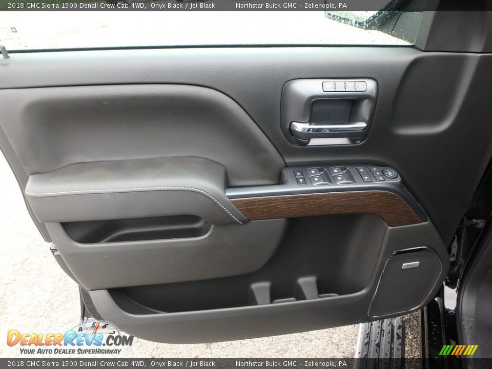 2018 GMC Sierra 1500 Denali Crew Cab 4WD Onyx Black / Jet Black Photo #12