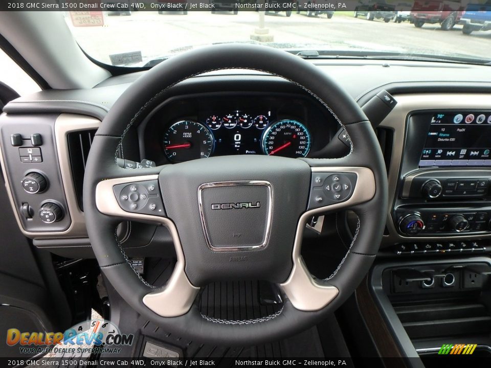 2018 GMC Sierra 1500 Denali Crew Cab 4WD Onyx Black / Jet Black Photo #16