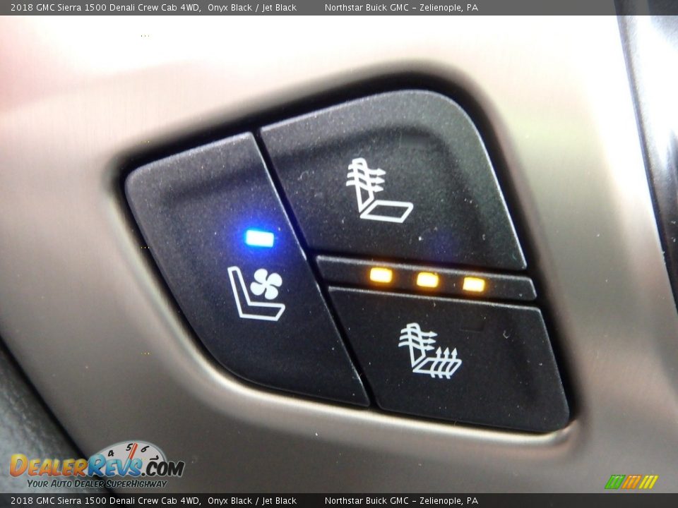 2018 GMC Sierra 1500 Denali Crew Cab 4WD Onyx Black / Jet Black Photo #17