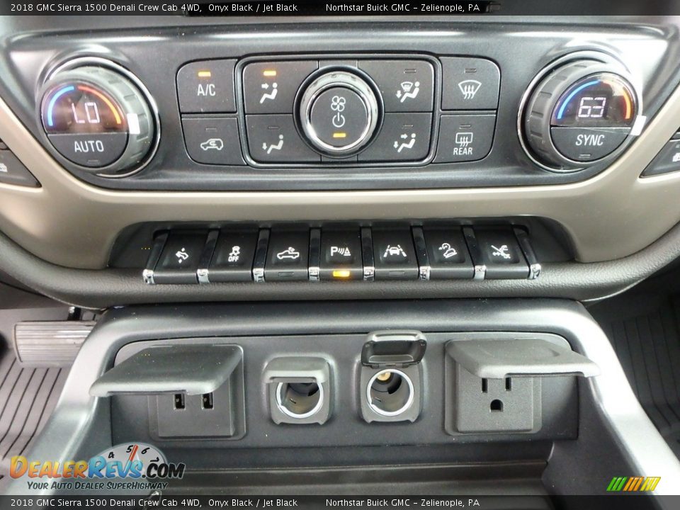 2018 GMC Sierra 1500 Denali Crew Cab 4WD Onyx Black / Jet Black Photo #18