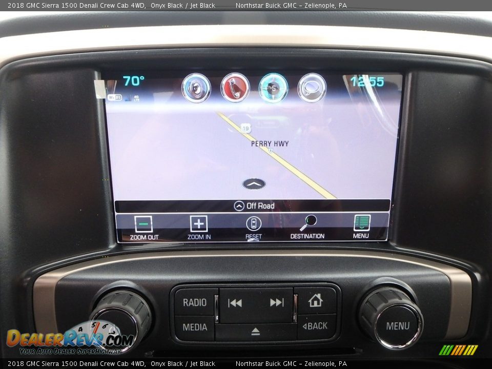 2018 GMC Sierra 1500 Denali Crew Cab 4WD Onyx Black / Jet Black Photo #19