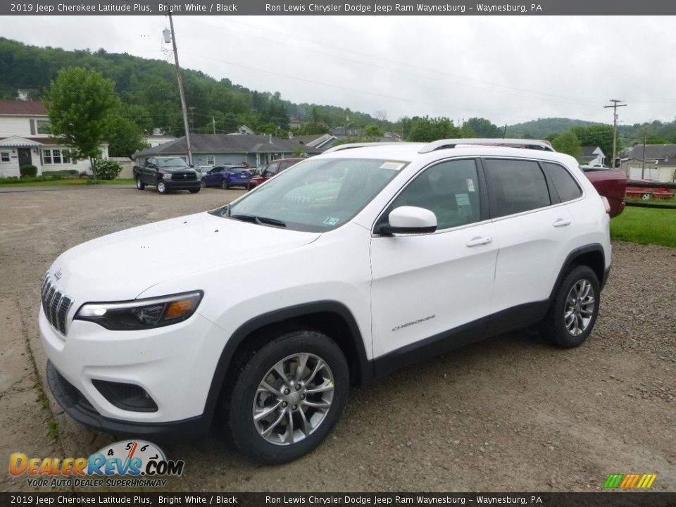 2019 Jeep Cherokee Latitude Plus Bright White / Black Photo #1