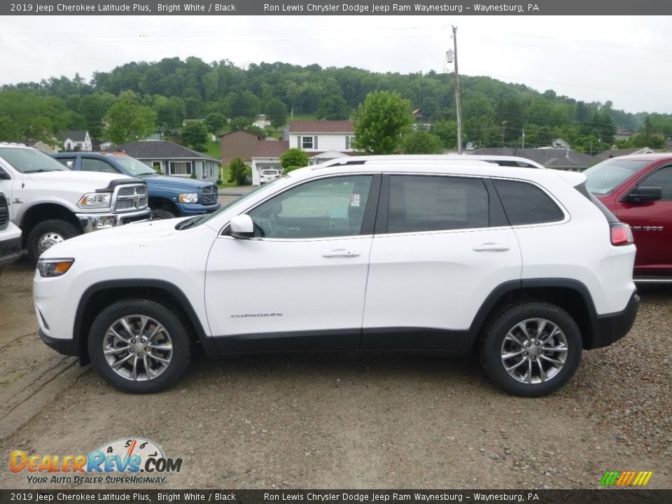 2019 Jeep Cherokee Latitude Plus Bright White / Black Photo #2