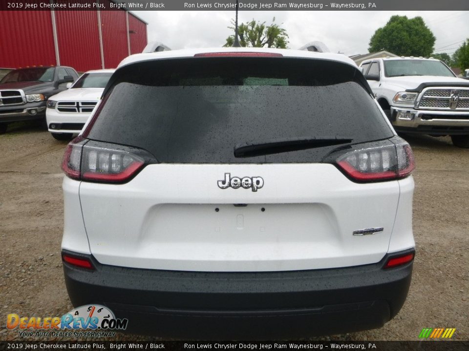 2019 Jeep Cherokee Latitude Plus Bright White / Black Photo #4