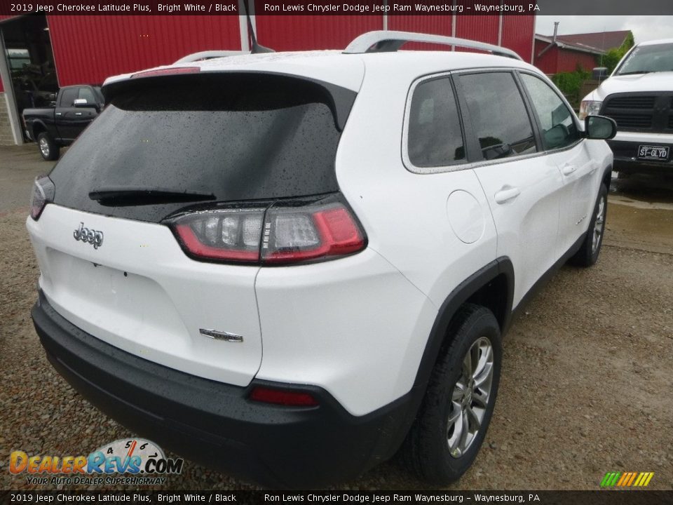 2019 Jeep Cherokee Latitude Plus Bright White / Black Photo #5