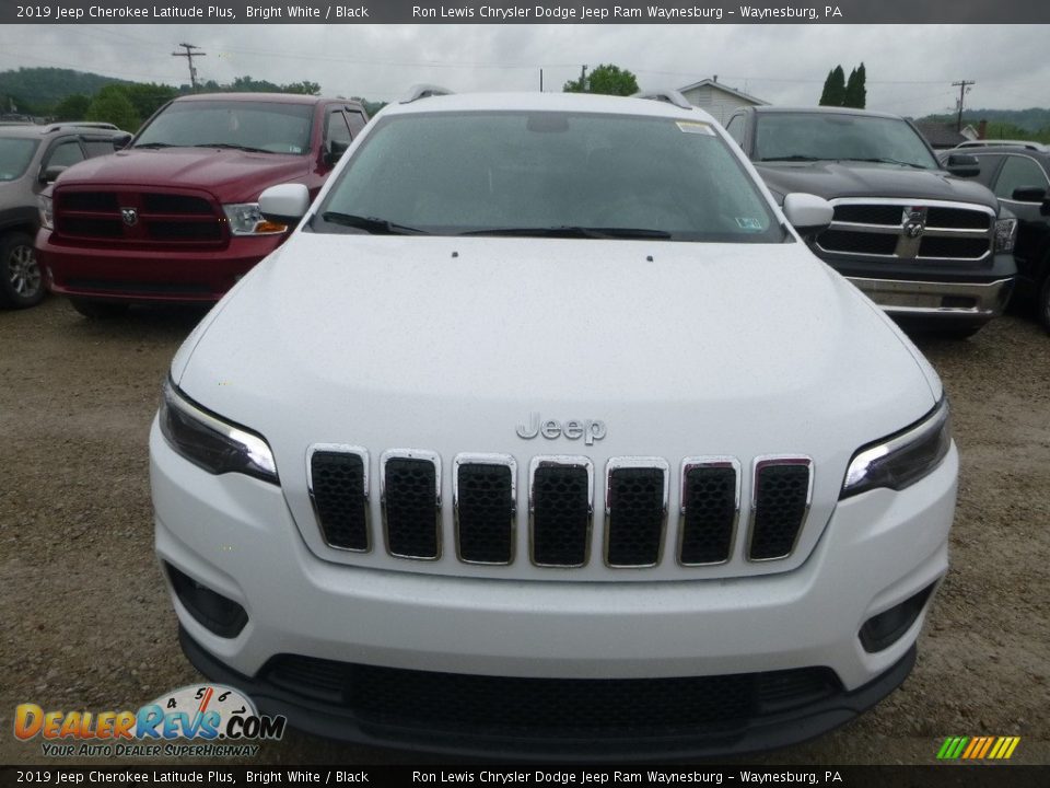 2019 Jeep Cherokee Latitude Plus Bright White / Black Photo #8