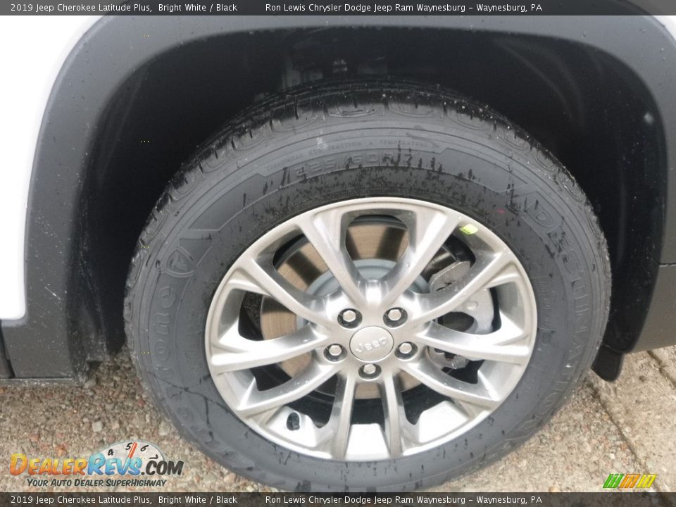 2019 Jeep Cherokee Latitude Plus Bright White / Black Photo #9