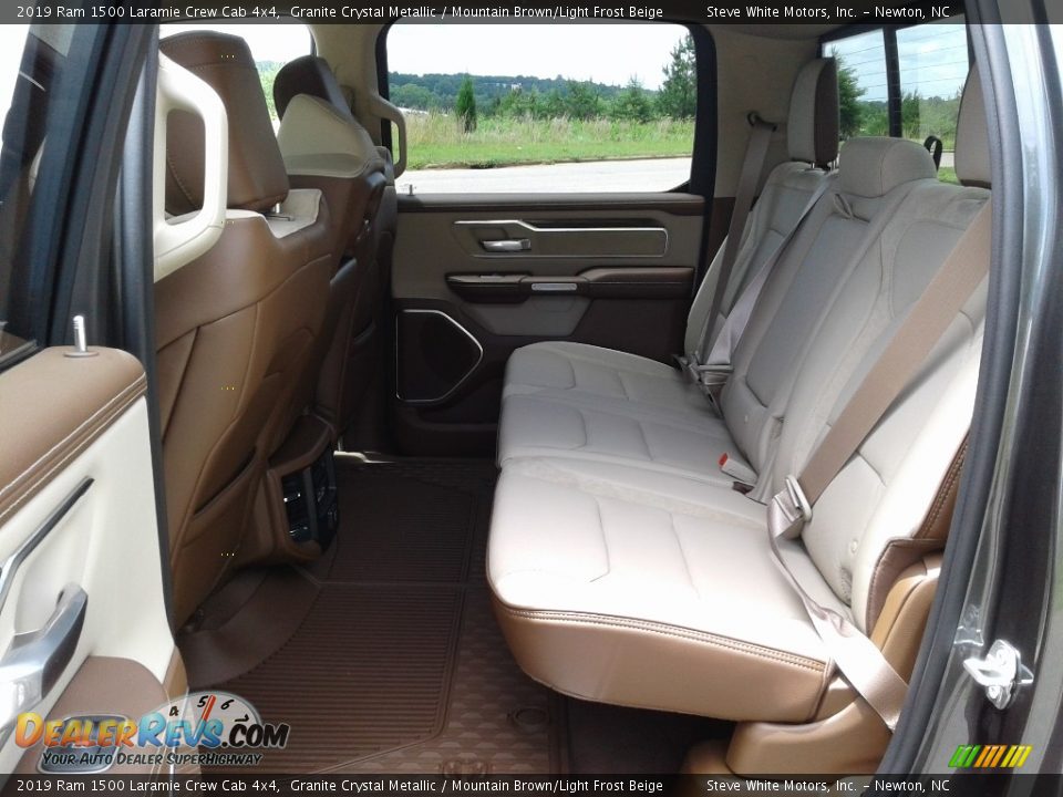 Rear Seat of 2019 Ram 1500 Laramie Crew Cab 4x4 Photo #14