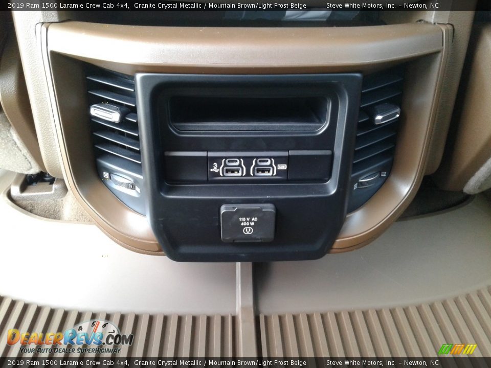 2019 Ram 1500 Laramie Crew Cab 4x4 Granite Crystal Metallic / Mountain Brown/Light Frost Beige Photo #15