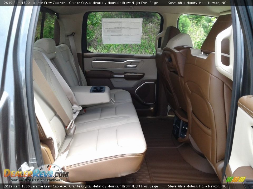 Rear Seat of 2019 Ram 1500 Laramie Crew Cab 4x4 Photo #17