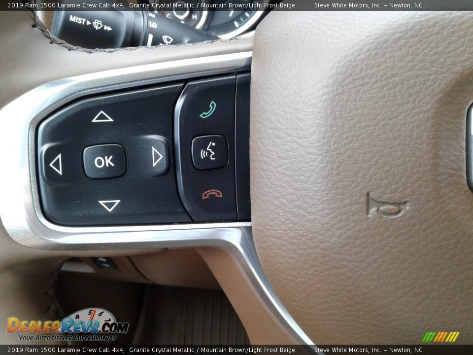 2019 Ram 1500 Laramie Crew Cab 4x4 Steering Wheel Photo #21