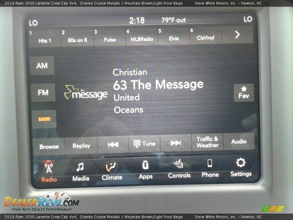 2019 Ram 1500 Laramie Crew Cab 4x4 Granite Crystal Metallic / Mountain Brown/Light Frost Beige Photo #25