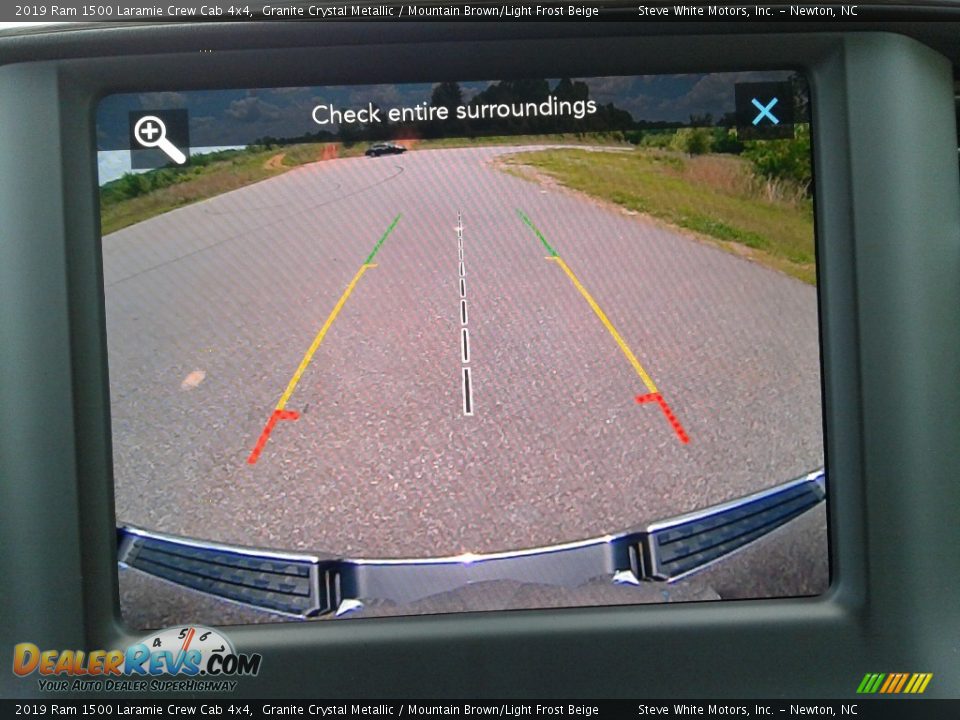 2019 Ram 1500 Laramie Crew Cab 4x4 Granite Crystal Metallic / Mountain Brown/Light Frost Beige Photo #26