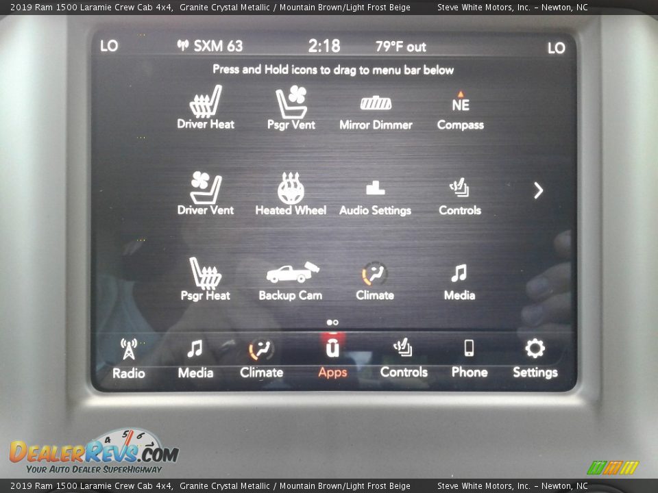 2019 Ram 1500 Laramie Crew Cab 4x4 Granite Crystal Metallic / Mountain Brown/Light Frost Beige Photo #30