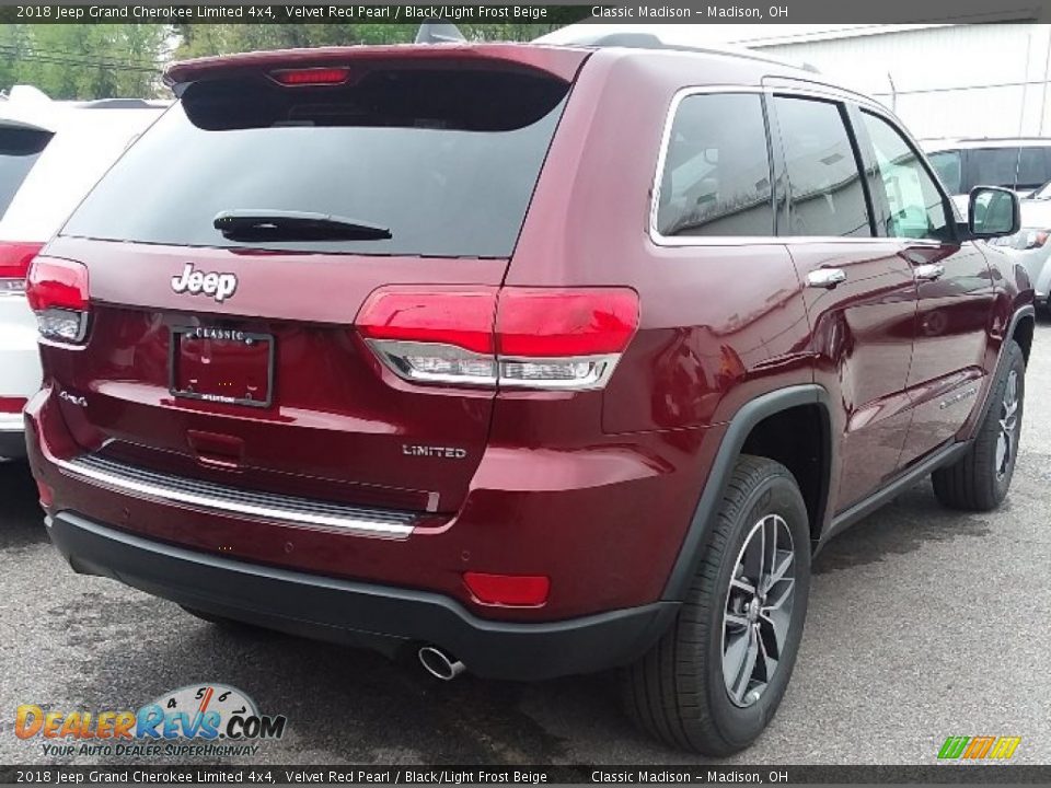 2018 Jeep Grand Cherokee Limited 4x4 Velvet Red Pearl / Black/Light Frost Beige Photo #1