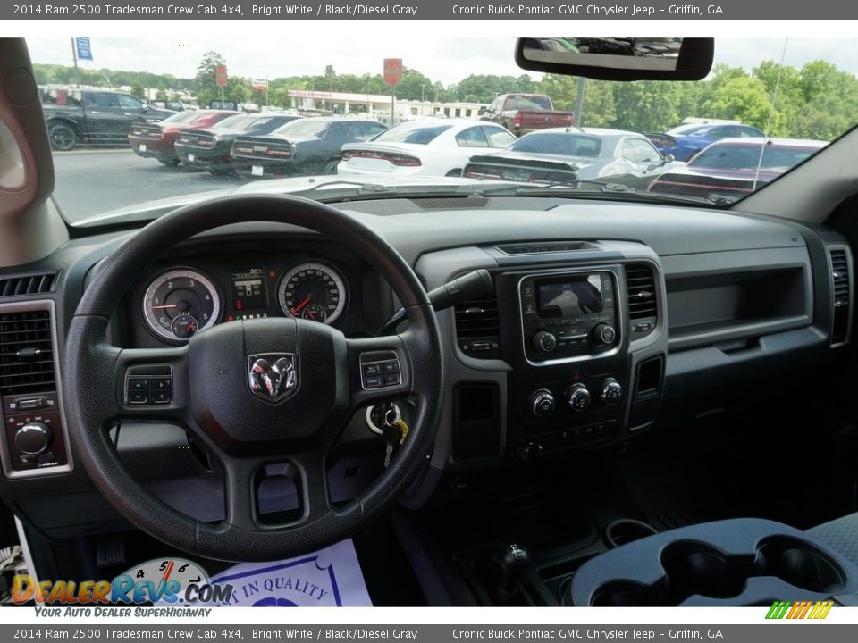 2014 Ram 2500 Tradesman Crew Cab 4x4 Bright White / Black/Diesel Gray Photo #5