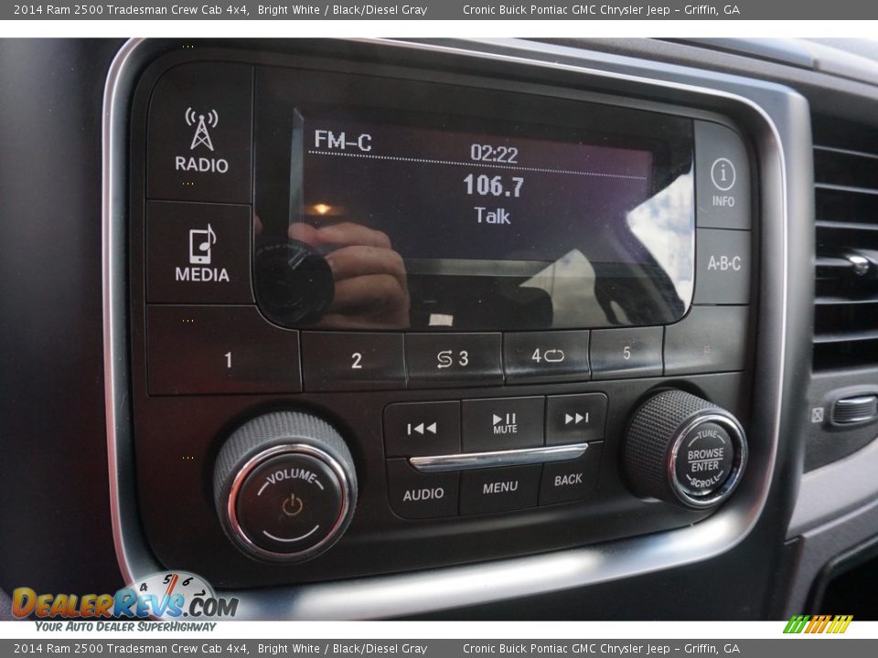 2014 Ram 2500 Tradesman Crew Cab 4x4 Bright White / Black/Diesel Gray Photo #6
