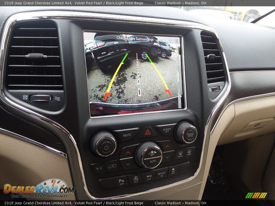 2018 Jeep Grand Cherokee Limited 4x4 Velvet Red Pearl / Black/Light Frost Beige Photo #9