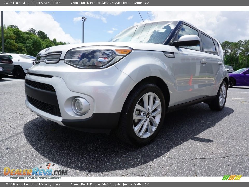 2017 Kia Soul + Bright Silver / Black Photo #3