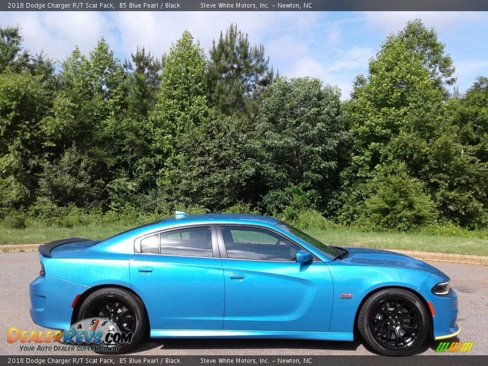 2018 Dodge Charger R/T Scat Pack B5 Blue Pearl / Black Photo #5