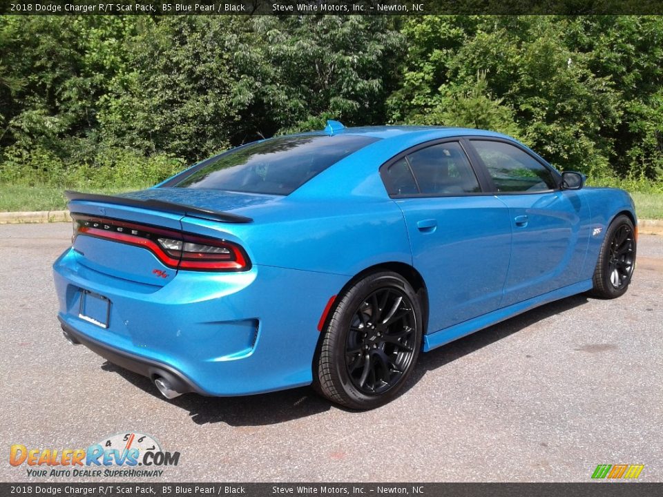 2018 Dodge Charger R/T Scat Pack B5 Blue Pearl / Black Photo #6