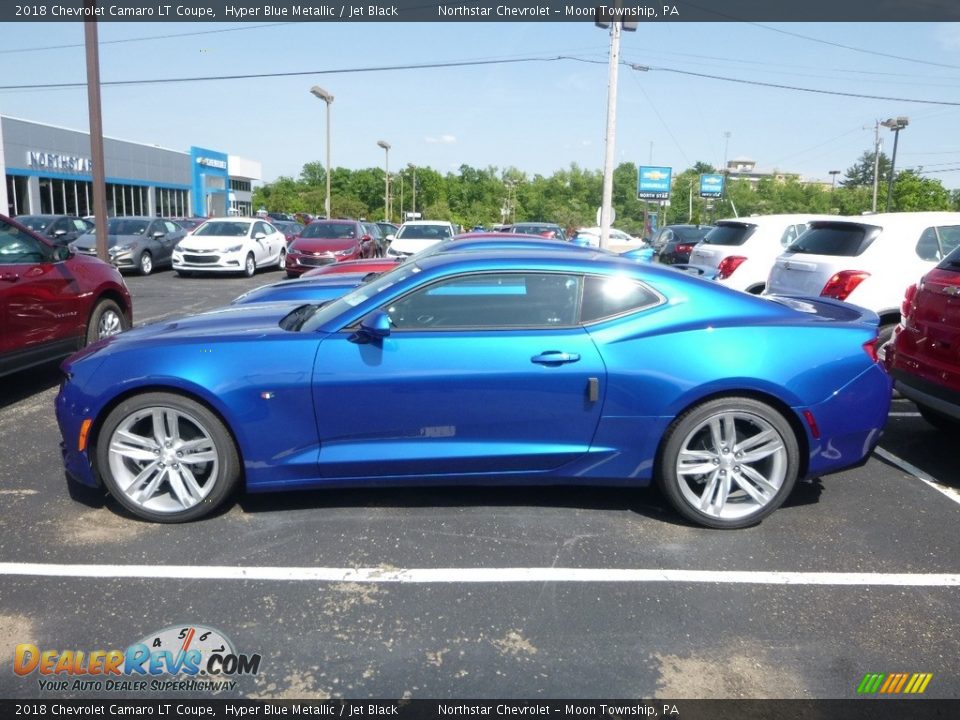 2018 Chevrolet Camaro LT Coupe Hyper Blue Metallic / Jet Black Photo #2