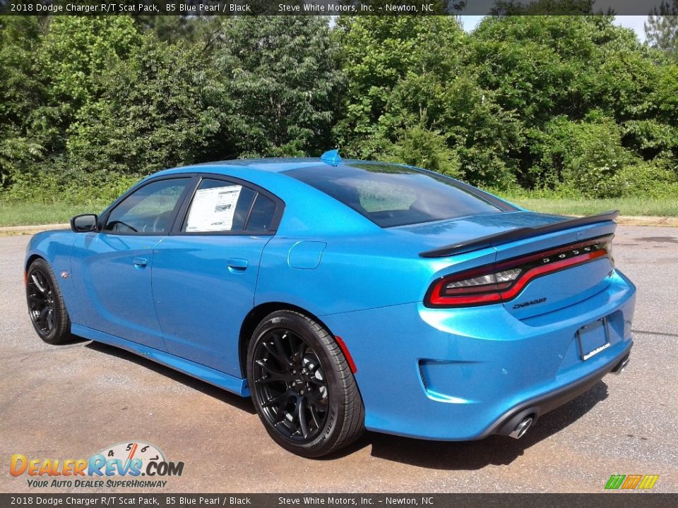 2018 Dodge Charger R/T Scat Pack B5 Blue Pearl / Black Photo #8