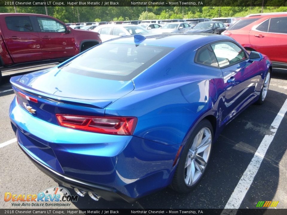 2018 Chevrolet Camaro LT Coupe Hyper Blue Metallic / Jet Black Photo #4