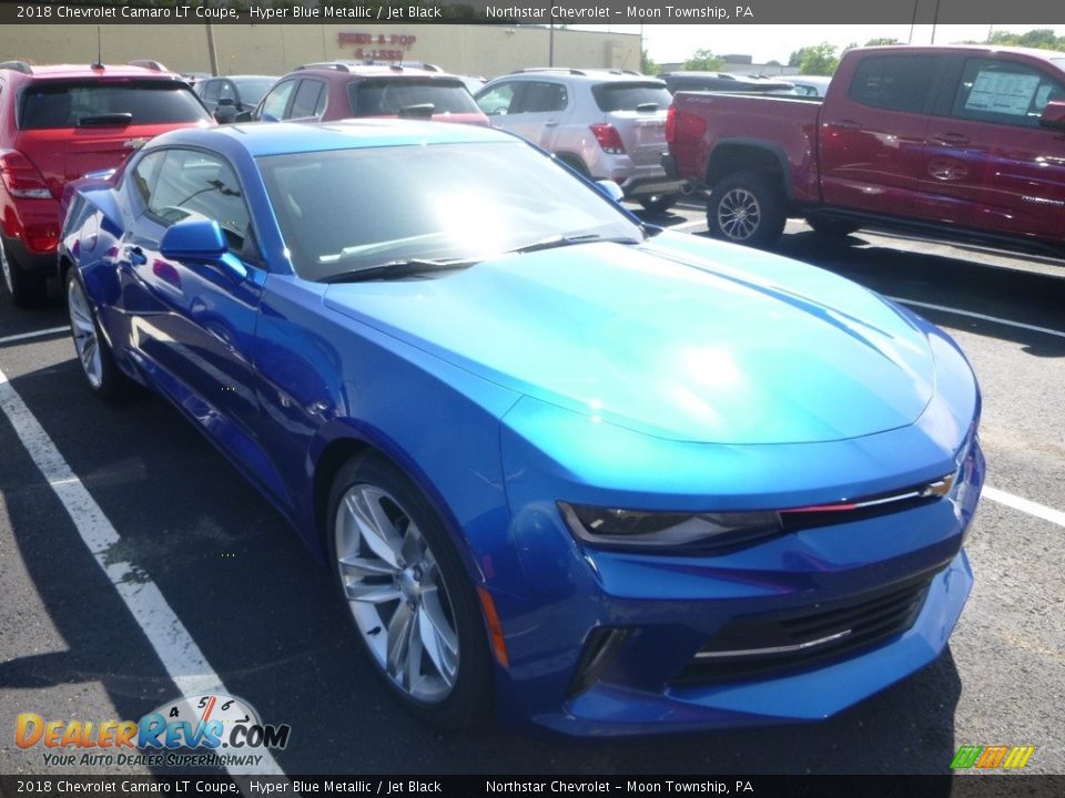 2018 Chevrolet Camaro LT Coupe Hyper Blue Metallic / Jet Black Photo #5
