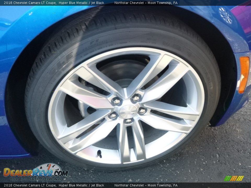 2018 Chevrolet Camaro LT Coupe Hyper Blue Metallic / Jet Black Photo #7