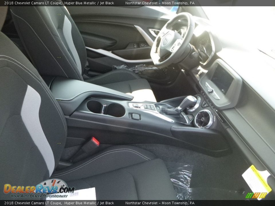 2018 Chevrolet Camaro LT Coupe Hyper Blue Metallic / Jet Black Photo #8