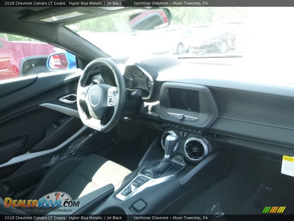 2018 Chevrolet Camaro LT Coupe Hyper Blue Metallic / Jet Black Photo #9