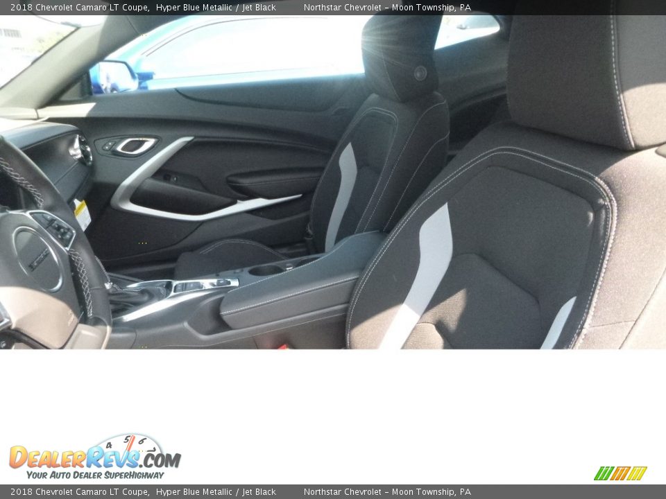 2018 Chevrolet Camaro LT Coupe Hyper Blue Metallic / Jet Black Photo #13
