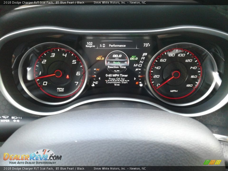 2018 Dodge Charger R/T Scat Pack B5 Blue Pearl / Black Photo #19