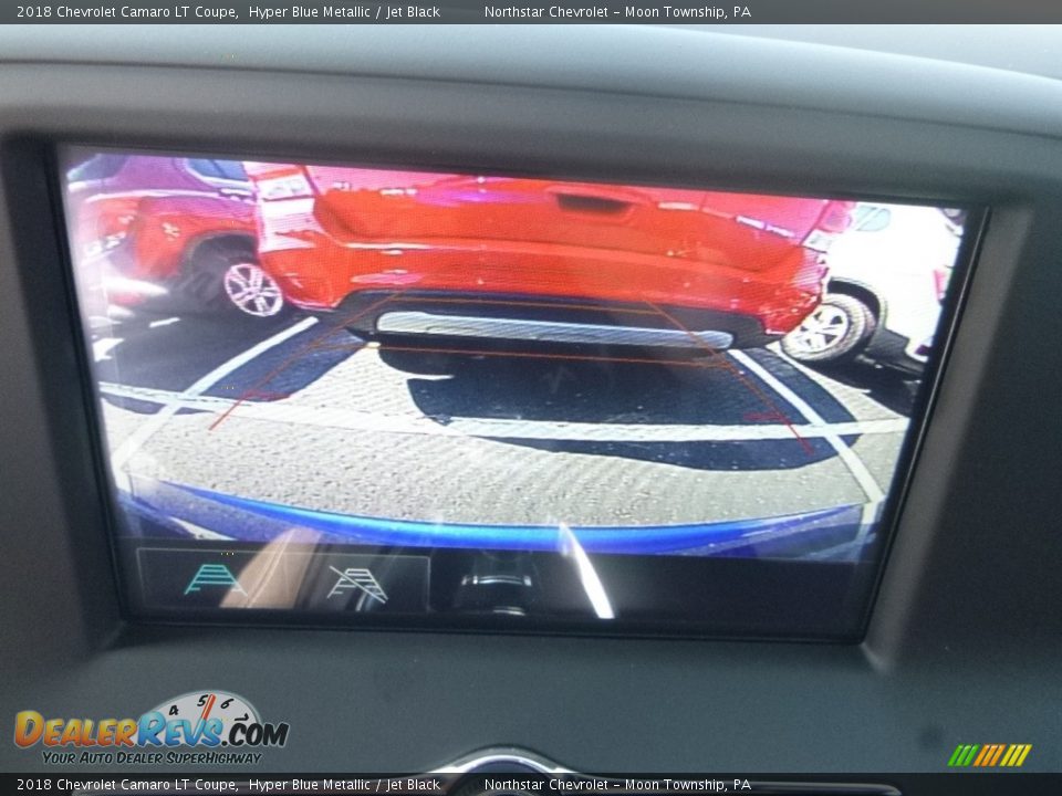 2018 Chevrolet Camaro LT Coupe Hyper Blue Metallic / Jet Black Photo #16