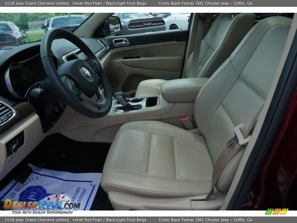 2018 Jeep Grand Cherokee Limited Velvet Red Pearl / Black/Light Frost Beige Photo #4