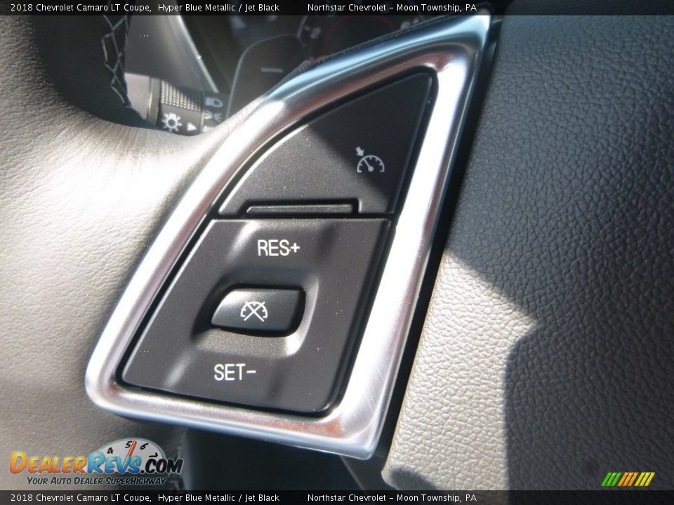 2018 Chevrolet Camaro LT Coupe Hyper Blue Metallic / Jet Black Photo #18