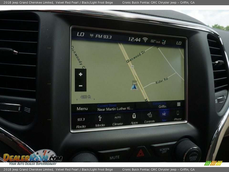 2018 Jeep Grand Cherokee Limited Velvet Red Pearl / Black/Light Frost Beige Photo #7