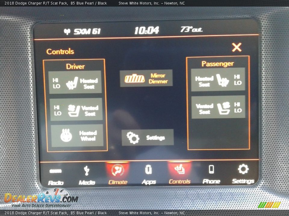 2018 Dodge Charger R/T Scat Pack B5 Blue Pearl / Black Photo #24