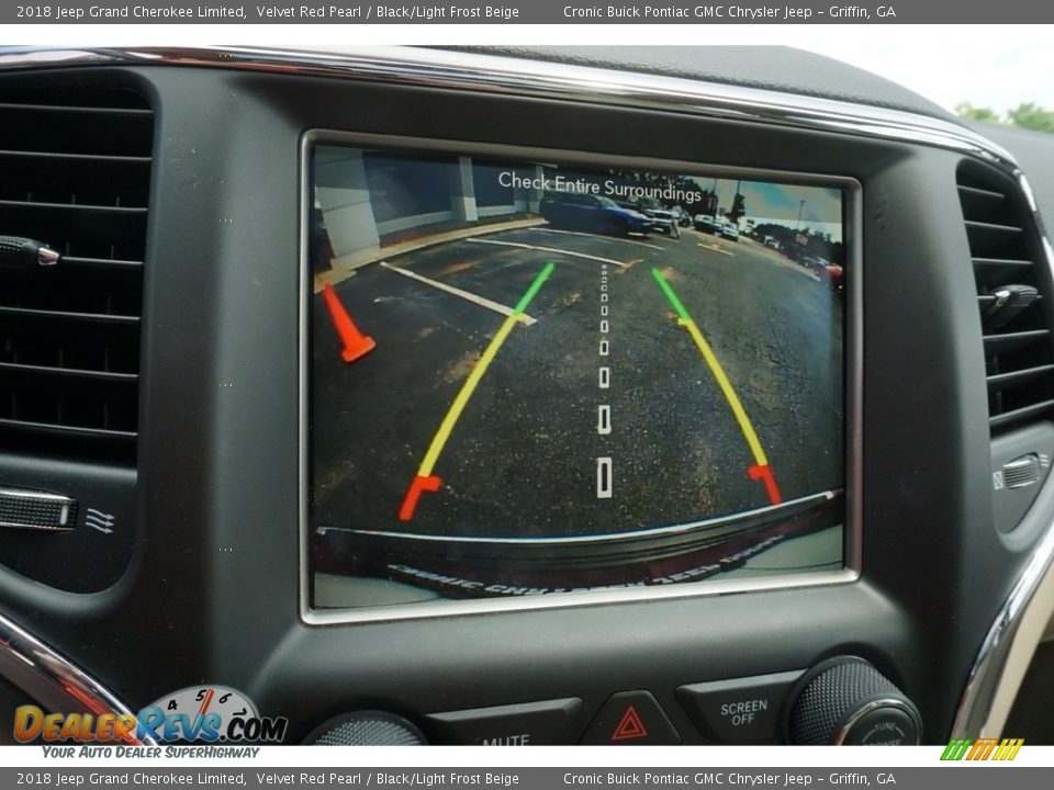 2018 Jeep Grand Cherokee Limited Velvet Red Pearl / Black/Light Frost Beige Photo #8