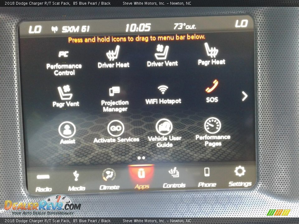 2018 Dodge Charger R/T Scat Pack B5 Blue Pearl / Black Photo #25