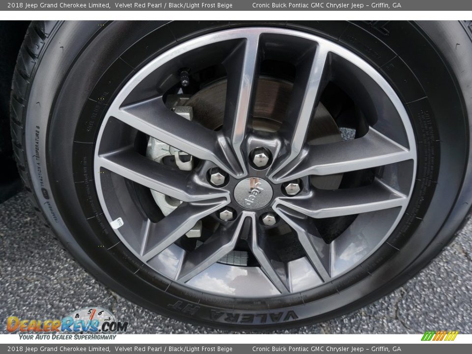 2018 Jeep Grand Cherokee Limited Velvet Red Pearl / Black/Light Frost Beige Photo #15