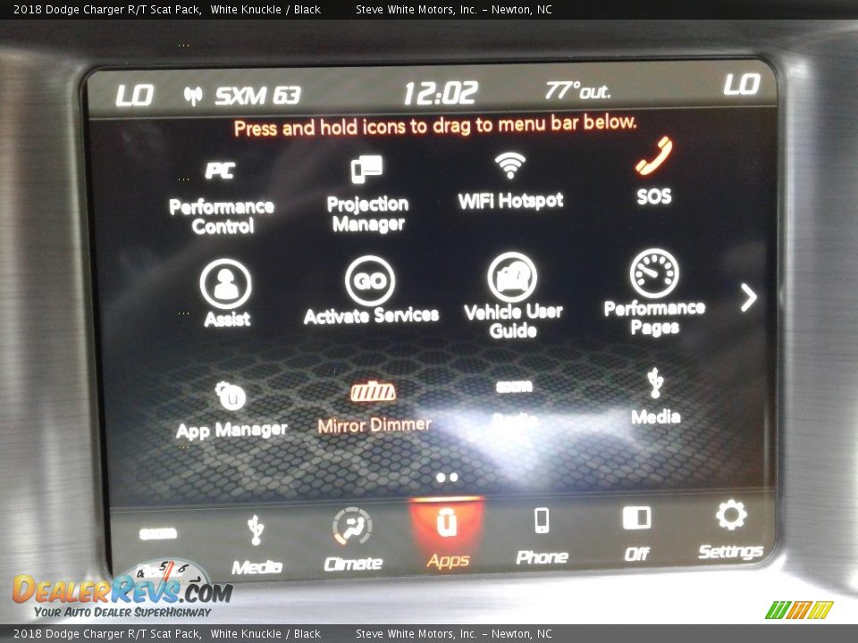 2018 Dodge Charger R/T Scat Pack White Knuckle / Black Photo #25