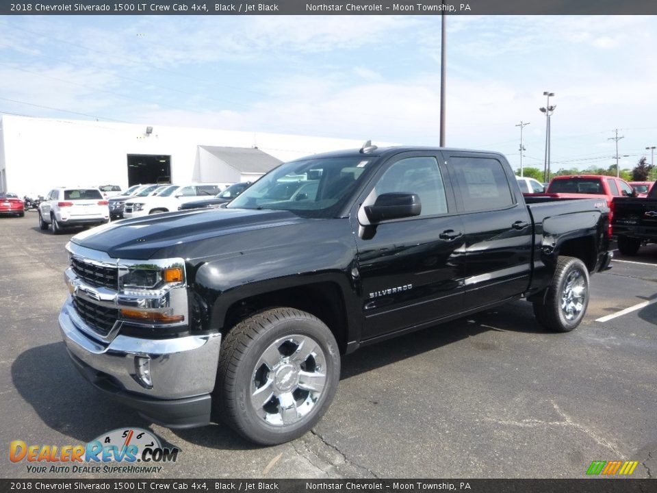 2018 Chevrolet Silverado 1500 LT Crew Cab 4x4 Black / Jet Black Photo #1