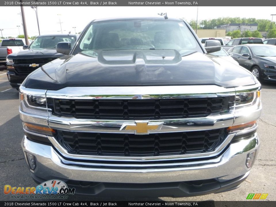 2018 Chevrolet Silverado 1500 LT Crew Cab 4x4 Black / Jet Black Photo #7