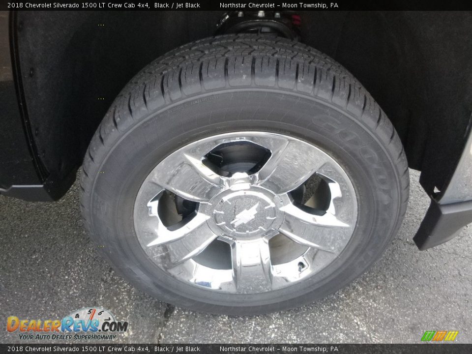2018 Chevrolet Silverado 1500 LT Crew Cab 4x4 Black / Jet Black Photo #8