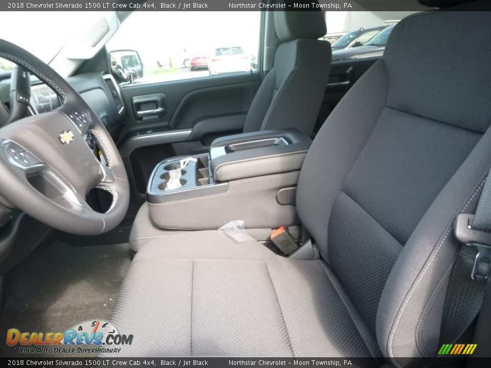 2018 Chevrolet Silverado 1500 LT Crew Cab 4x4 Black / Jet Black Photo #15