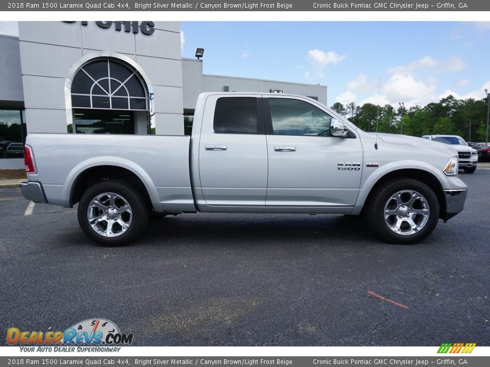 Bright Silver Metallic 2018 Ram 1500 Laramie Quad Cab 4x4 Photo #14