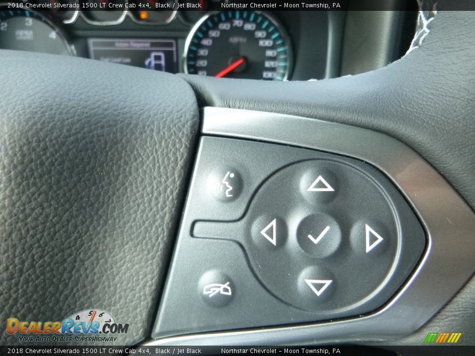 2018 Chevrolet Silverado 1500 LT Crew Cab 4x4 Black / Jet Black Photo #19